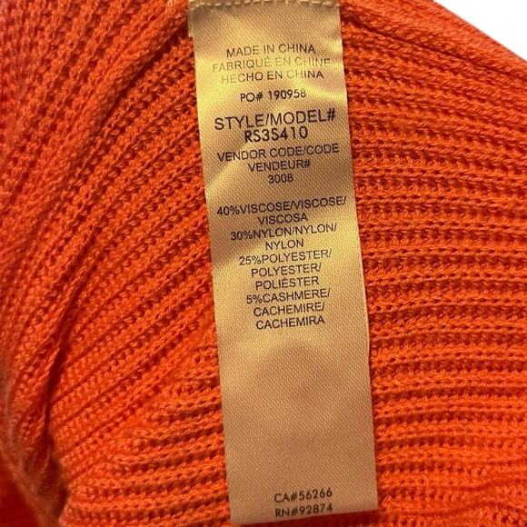 Splendid Coral Cashmere Blend Knit Cardigan Sweater Size XS V Neck Button Up - Picture 5 of 6